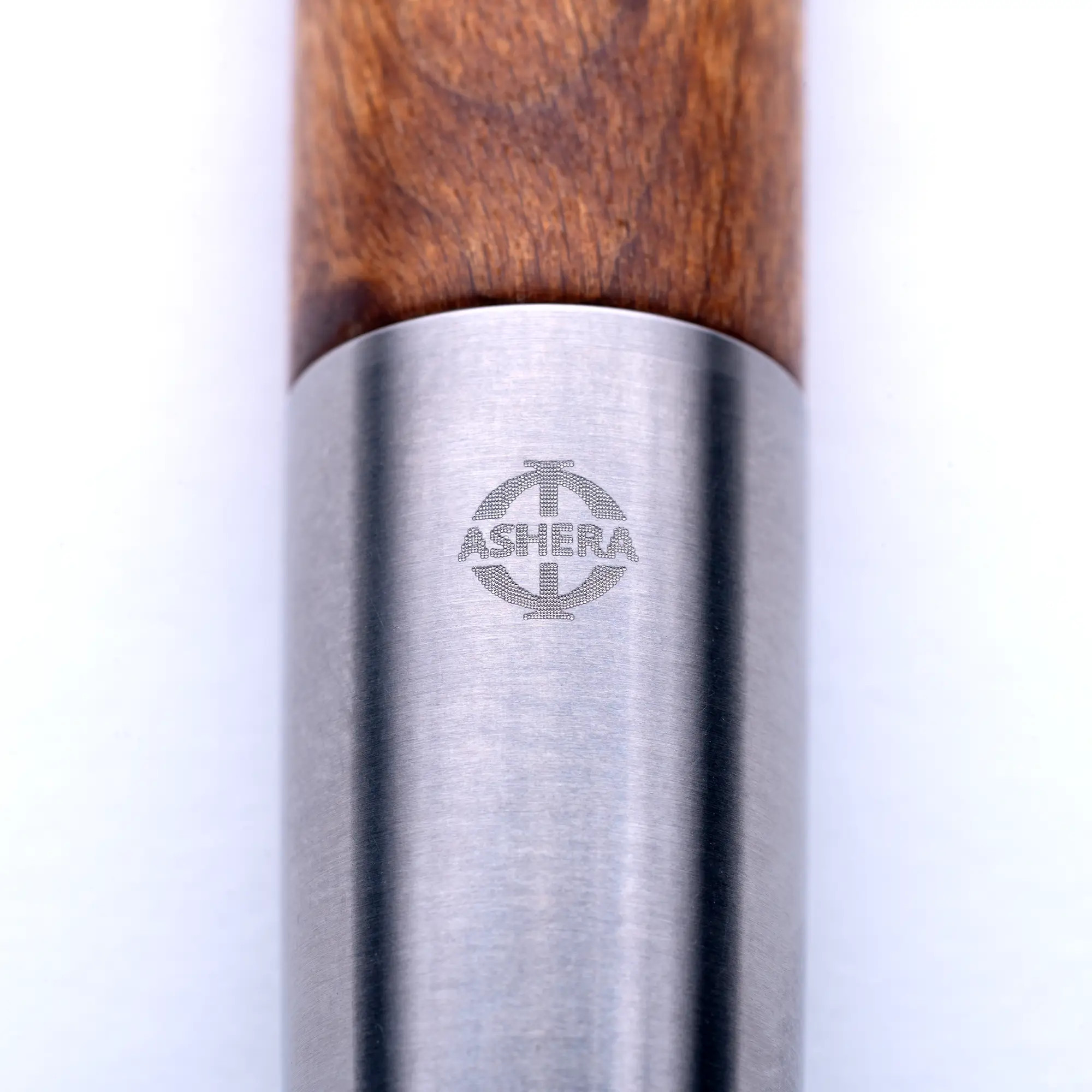 Detail of the Phi Symbol and Logo on a Maple Phi Ballpoint Pen