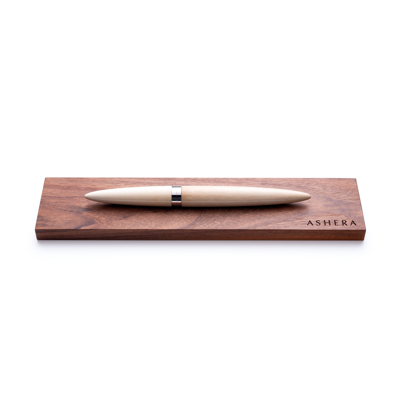 The Aeon Fountain Pen on it's complimentary Pen Rest and Box
