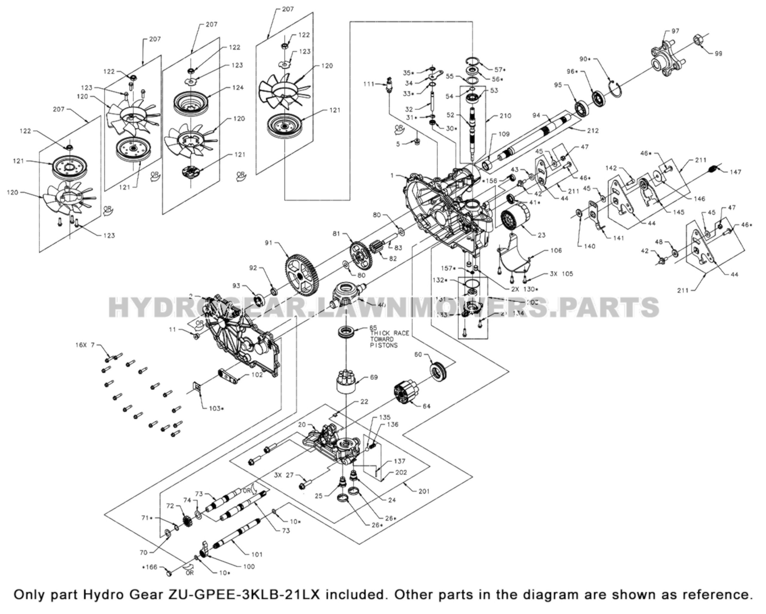 Hydro Gear Zt3400 Rebuild Kit