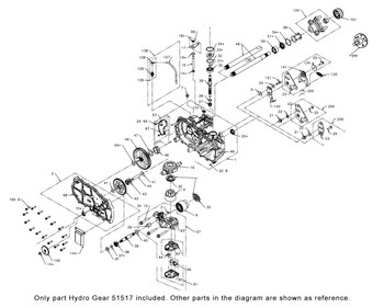 Parts lookup 51517 - Bushing 1.003x1.571x.625 - Hydro Gear Original Part - diagram