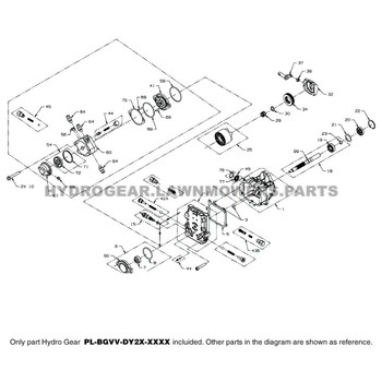 Parts lookup Hydro Gear PL-BGVV-DY2X-XXXX PL Series Pump OEM  diagram