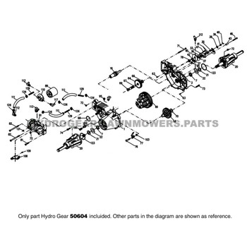 Parts lookup Hydro Gear 50604 Beaded Fitting 1/2" 60 Degree OEM diagram