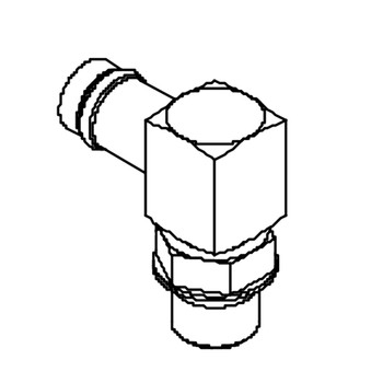 50589 - Fitting 1/2" Beaded 90 Degree - Hydro Gear Original Part - Image 1