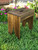 18" Wooden Bench  Brown Stain by Colliers Wood Shop