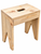 18" Primitive Rustic Wood Bench – Solid Wood Top