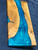 Custom Charcuterie Board 18 x 8 Turquoise Blue