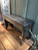 30 inch black solid wood bench front view
