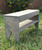 Wood Storage Bench - Solid Top with Shelf