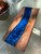 Oak Charcuterie Board & Serving Tray with Dark Blue Epoxy River – 18" x 8"