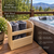Wooden Towel Holder for Hot Tub & Pool – Rolled Towel Storage Rack