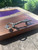 Walnut & Purple Epoxy Charcuterie Board with Antique Key Handles – 18" x 8"