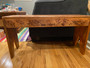 Wedding Guest Book Alternative Rustic Wood Bench also perfect for Retirement or Anniversary Party