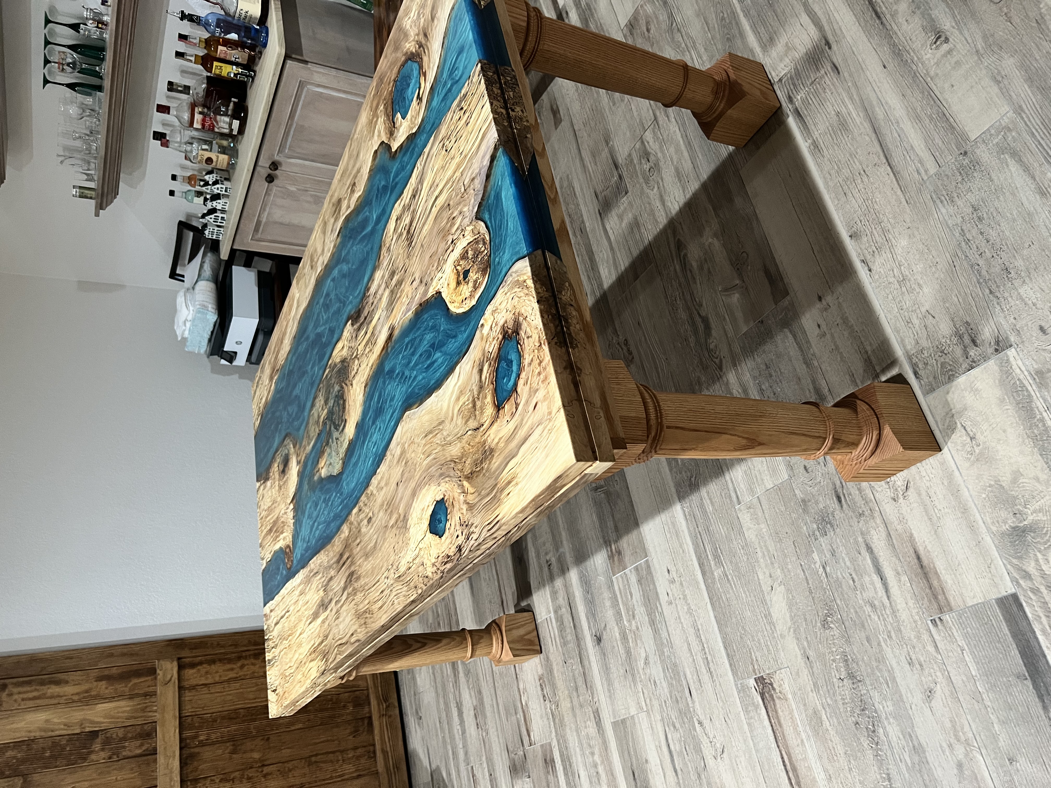 Epoxy Resin River Dining Table Workshop by The River Shop - Cademy