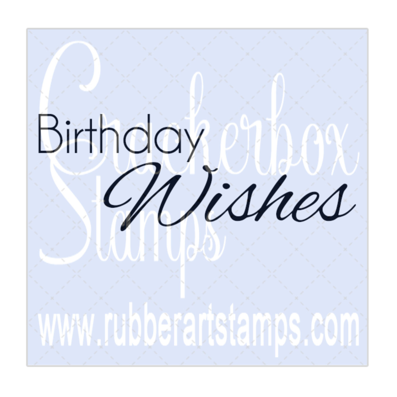 Birthday Wishes Simple - Crackerbox Stamps