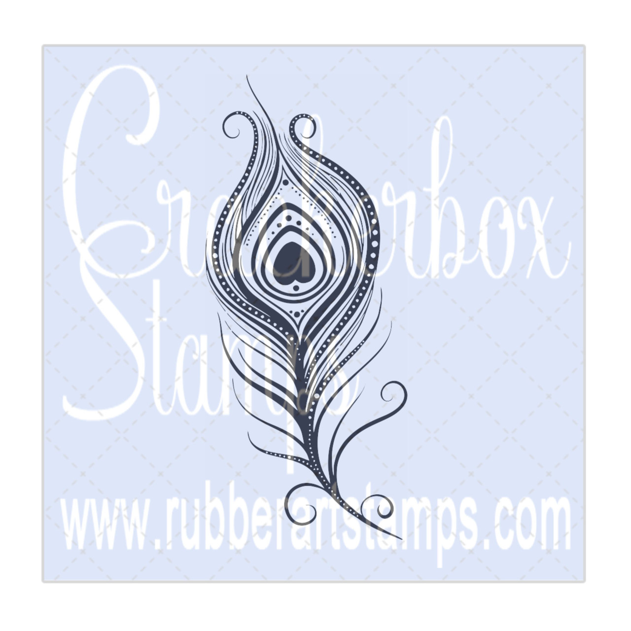 Feather Peacock Crackerbox Stamps