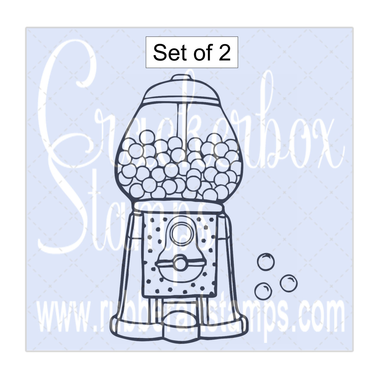 Snowflakes Sm. and Med. Set of 2 - Crackerbox Stamps