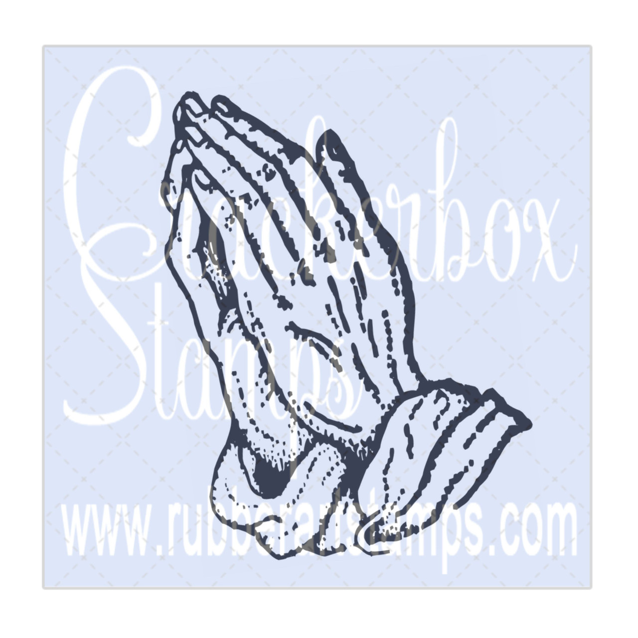 Praying Hands - Crackerbox Stamps