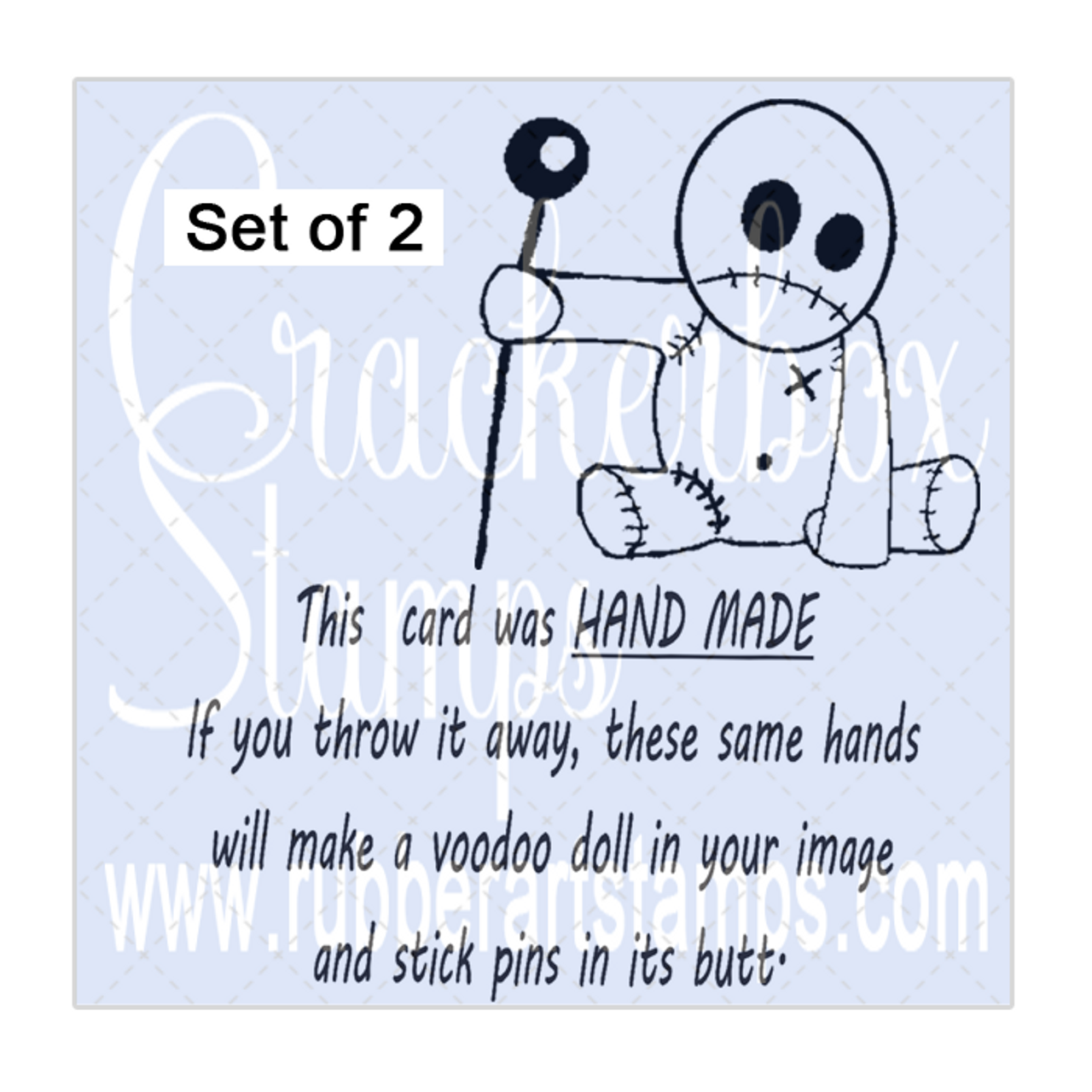 VooDoo Doll and VooDoo Saying Set of 2