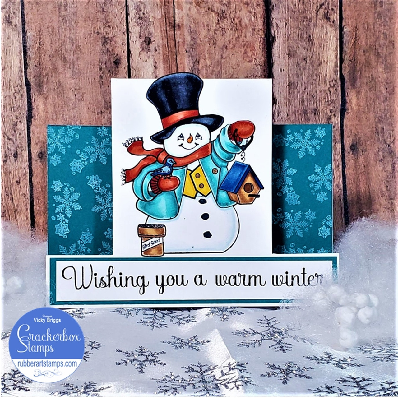 Snowflakes Sm. and Med. Set of 2 - Crackerbox Stamps