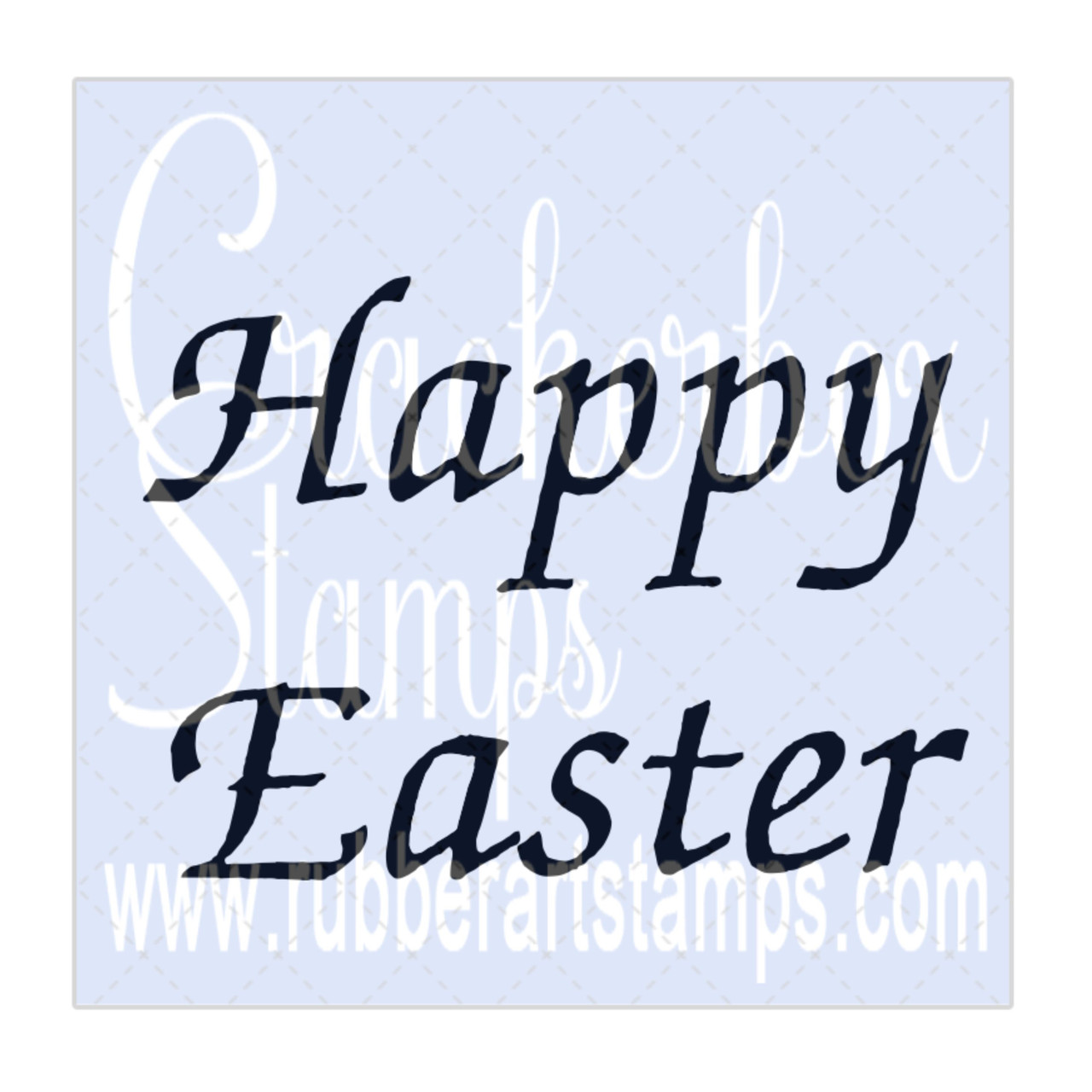 Happy Easter Lg - Crackerbox Stamps