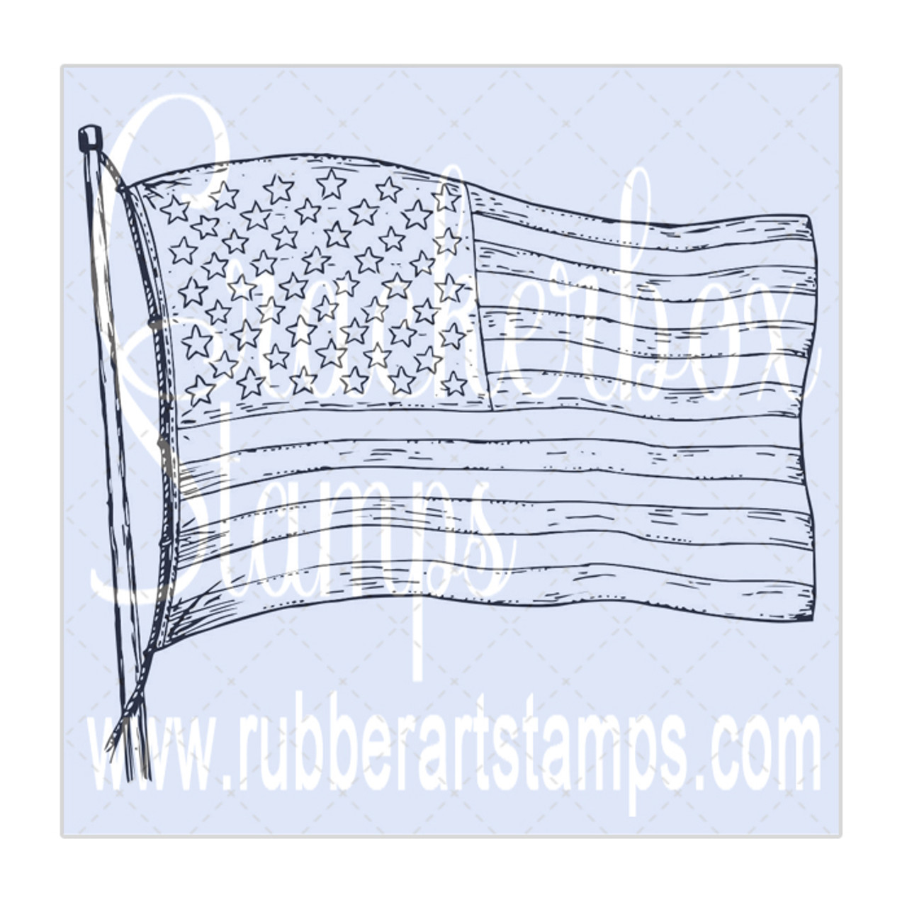 American flag through the big breakthrough in the paper Stock Photo by  ©artkamalov 126743040