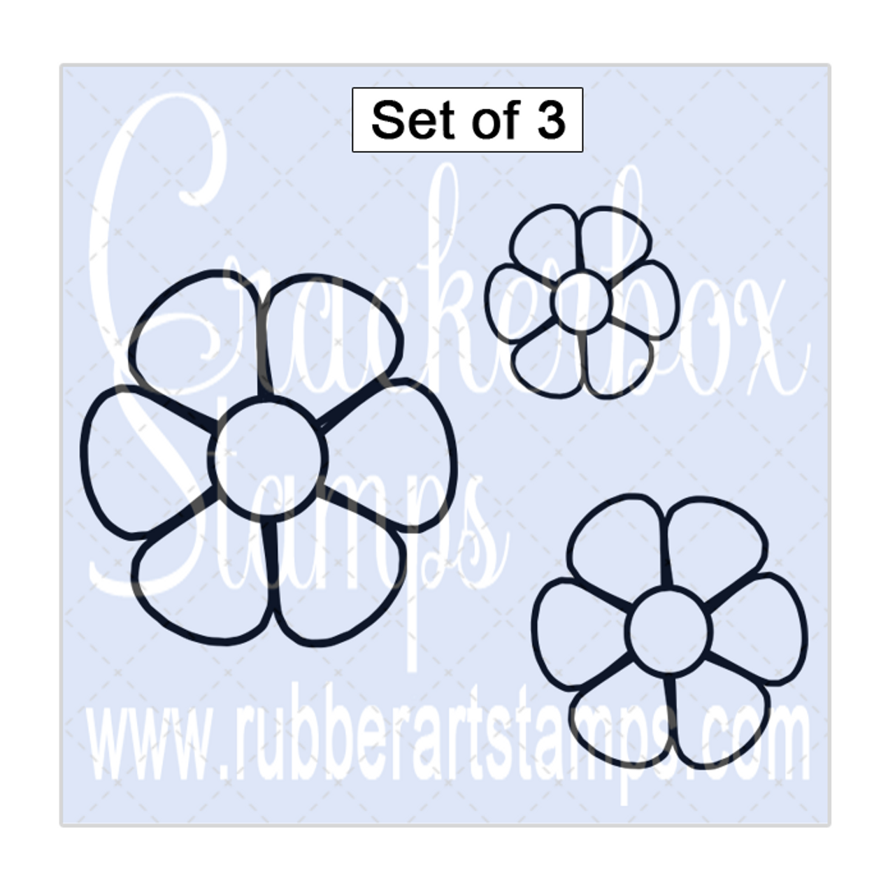 6 petal flower template