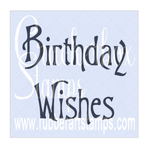 Birthday Wishes Simple - Crackerbox Stamps