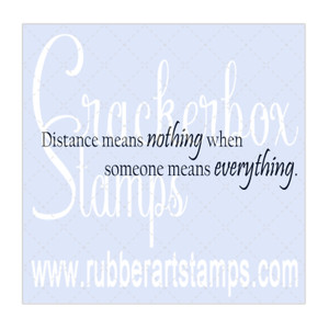 Distance Means Nothing Distance Means Nothing