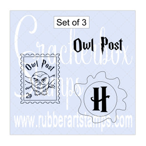 Delivered by Owl Post Rubber Stamp – Paper Pastries