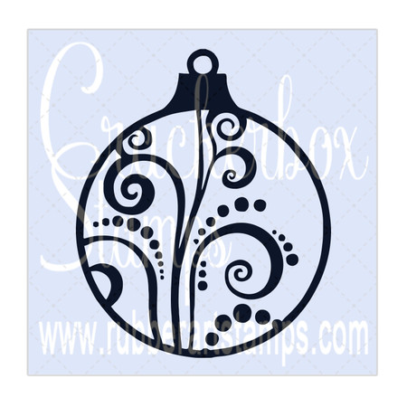 Ornament Round Swirl Large