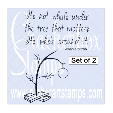 Charlie Brown Tree and Saying