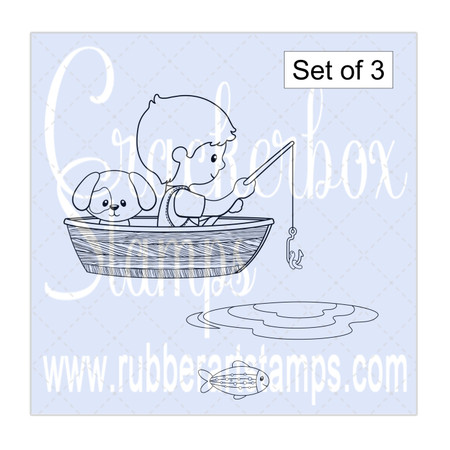 Boy In Boat set of 3