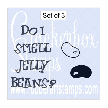 Smell Jellybeans Saying & Jellybeans Set