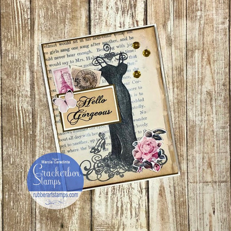 Beautiful Black Dress Card