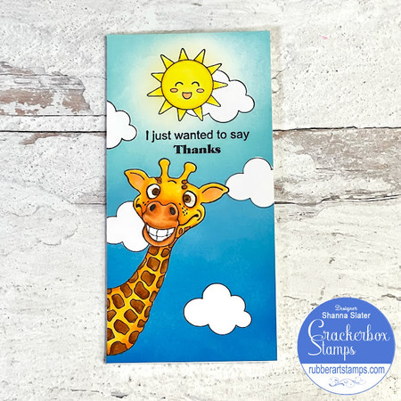 Giraffe Thank You Card