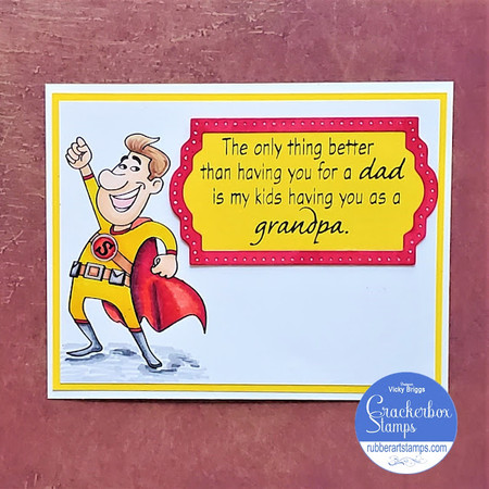 Super Dad And Grandpa For Father's Day Card