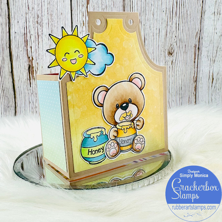 Apron Shaped Honey Bear Card