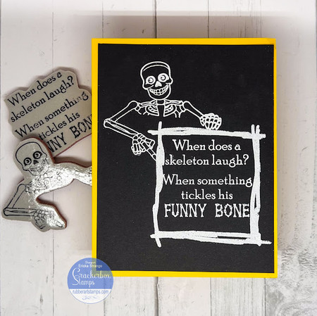 Silly Halloween Skeleton Card