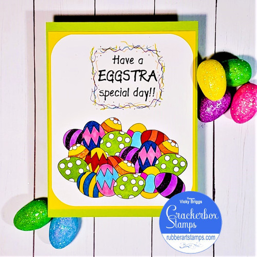 Eggstra Special Decorated Eggs Card