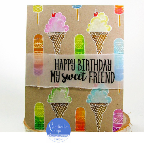 Sweet Birthday Ice Cream Treats Card