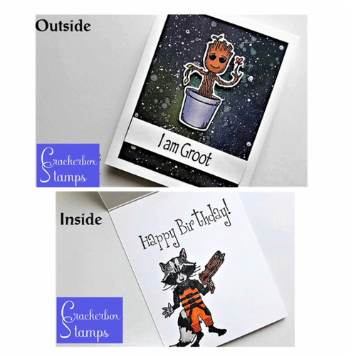 Groot And Rocket Birthday Card