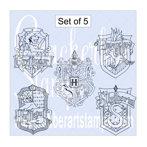 Crest of Hogwarts Large Set Of 5