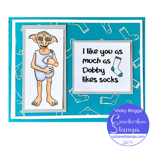 Dobby Likes His Socks Card