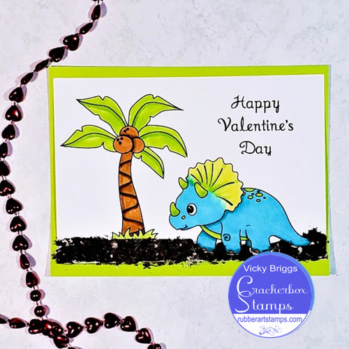 Dinosaur Valentine's Day Card