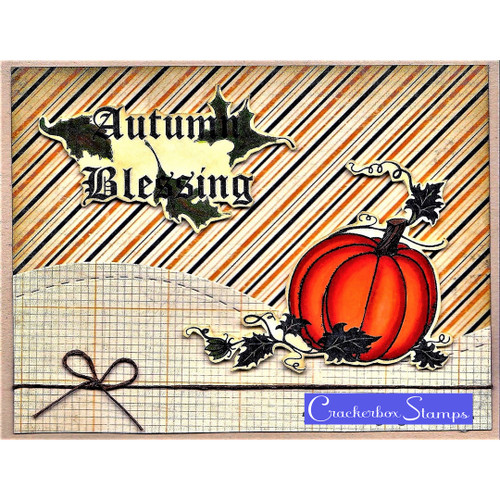Pumpkin And Autumn Blessing Card