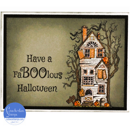 Haunted House Boo Card