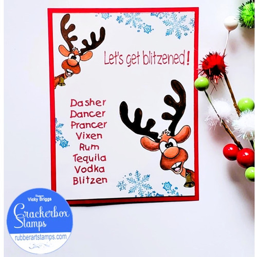 Side Reindeer set of 2