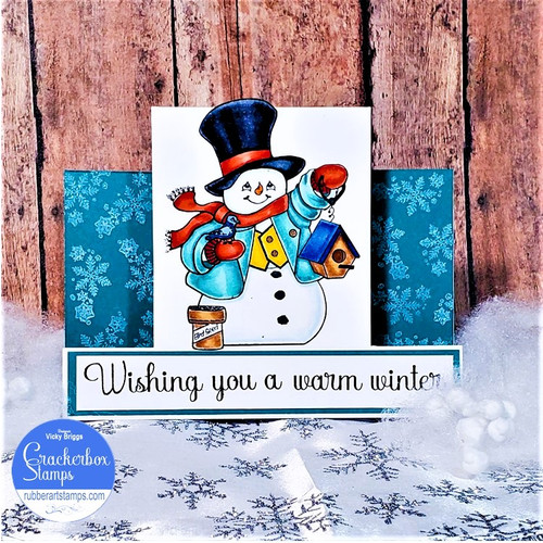 Happy Snowman Step Card