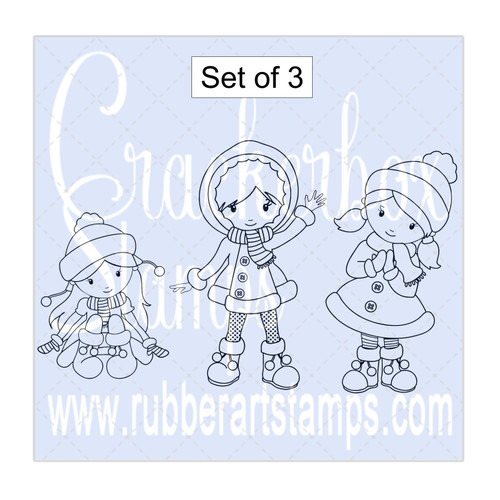 Snow Girls set of 3