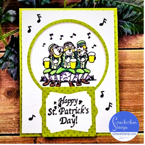 Singing Drinking Leprechauns Card